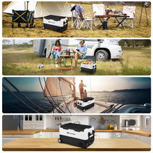 12 Volt Refrigerator 12V Car Fridge 35L(37QT) 55L(58QT) -4℉~68℉ Freezer Compressor Cooler 12/24V DC & 100-240V AC,Removable Divider, Car Fridge For Car, Camping, Travel, Fishing, Outdoor or Home