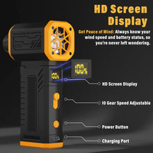 Fiizreal M-BFJ001 130000 RPM Turbo Violent Fan, 10-Speed with Display, Fast Charging for Home/Car/Outdoor Cleaning