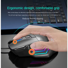 FOREV FV-X7 Wired RGB Lighting Mechanical Gaming Mouse, Adjustable DPI, Colorful Gradient Breathing Lights