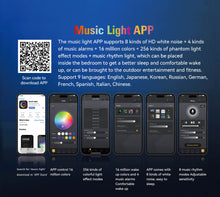 Big G Bluetooth Speaker Wireless Charger Stand Alarm Clock RGB 20 Lights Mode Dimmable Night Light Touch Lamp for Gifts