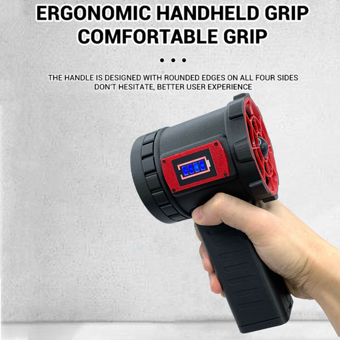 GT100 Erős Légfúvó Turbó Jet Ventilátor Kézi Kefe nélküli Motor Erős Tolóerő 1.4kg/s Szélsebesség 240km/h Gyors Töltés 20W