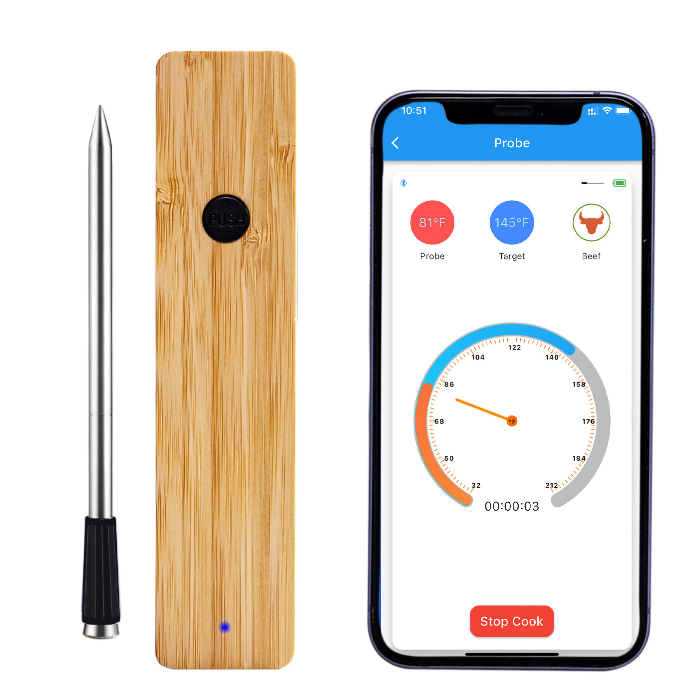 CROSIKO JX168/JX268 Bluetooth Meat Thermometer -