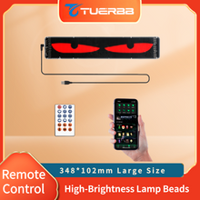 TUERBB K12 Flexible LED Screen For Car - Bluetooth, App & Remote Control, IP65 Waterproof, Universal Vehicle Pixel Panel Display