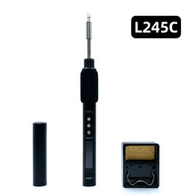 L210C/L245C Smart Electric Soldering Iron Adjustable Temperature 0.99 Inch Ips Color Screen Digital Mini Soldering Iron 100W 50-500℃ Fast Heating