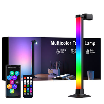 Smart Desktop 2 In 1 Reading Lamp Ambient Light With 3 Color Temperatures Stepless Dimming APP Control Sync With Music