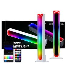 2PCS RGB LED Desktop Floor Lamp Light Bars Bluetooth APP Control Music Night Light Rhythm Atmosphere Lights for Gaming TV Room Decoration Lamp