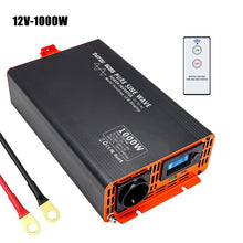 DATOUBOSS Inverter DC12V/DC24V to AC230V 1000W/1500W/2000W Peak Pure Sine Wave Voltage Converter Power Inverter With EU Sockets and LCD Inverter for Motorhome Car