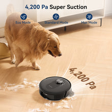 Proscenic Q8 Robot Vacuum Cleaner with Wiping Function 4200Pa,200min,Powerful Laser Navigation, Control via App Alexa Siri IFTTT Google