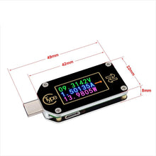 RIDEN TC66/TC66C Type-C PD Trigger USB-C Voltmeter Ammeter,Voltage 2-way Current Meter,PD Charger Battery USB Tester