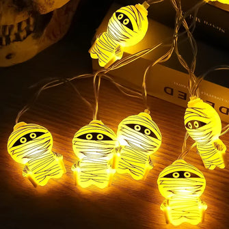 2024 Halloween Mummy Pumpkin Ghost Skeleton Light String Lights Holiday Decoration String Lights