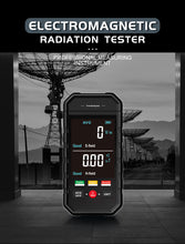 ET925PRO Portable Electromagnetic Radiation Detector Electric Field Magnetic Field Tester Data Hold Sound Light Alarm EMF Meter