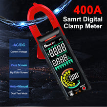 2025 NEW TOOLTOP X6 Digital Clamp Meter 400A High Precision AC Current Measure with Live Wire Recognition NCV Induction Detection Dual VA Color Screen