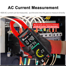 2025 NEW TOOLTOP X6 Digital Clamp Meter 400A High Precision AC Current Measure with Live Wire Recognition NCV Induction Detection Dual VA Color Screen