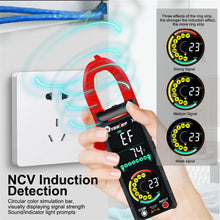 2024 NEW TOOLTOP X6 Digital Clamp Meter 400A High Precision AC Current Measure with Live Wire Recognition NCV Induction Detection Dual VA Color Screen