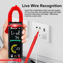2025 NEW TOOLTOP X6 Digital Clamp Meter 400A High Precision AC Current Measure with Live Wire Recognition NCV Induction Detection Dual VA Color Screen