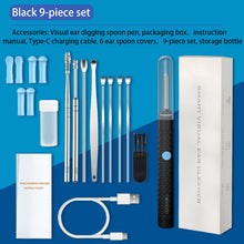 Ear Wax Removal Earwax Remover Tool with Camera LED Light Wireless Otoscope Smart Ear Cleaning Kit with 6 Ear Spoon