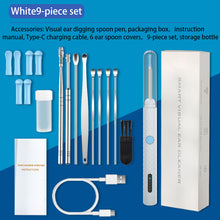 Ear Wax Removal Earwax Remover Tool with Camera LED Light Wireless Otoscope Smart Ear Cleaning Kit with 6 Ear Spoon