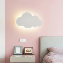 Touch-Control LED Cloud Shape Wall Lamp 3 Color Temperatures Adjustable Eye-Friendly Flicker-Free for Living Rooms & Bedrooms