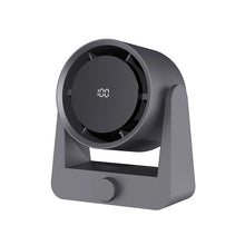 100-Speed Digital Display Desktop USB Fan – High-Power Air Circulator with Adjustable Angle and Punch-Free Wall-Mounted