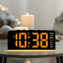 LED Digital Alarm Clock with Dual Alarms, Temperature Display, Mood Light & Adjustable Brightness – USB & Battery Powered Bedside Clock