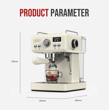 HiBREW H10A 20Bar Semi Automatic Espresso Coffee Machine Temperature Adjustable 58mm Portafilter Cold/Hot Coffee Maker