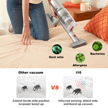 Liectroux i10 Cordless Handheld Stick Vacuum Cleaner, Smart Dust Sensing, Auto Boost,27Kpa Ultra Powerful Suction, 6-cell 2200mAh Detachable Battery, 45Mins Long Run Time
