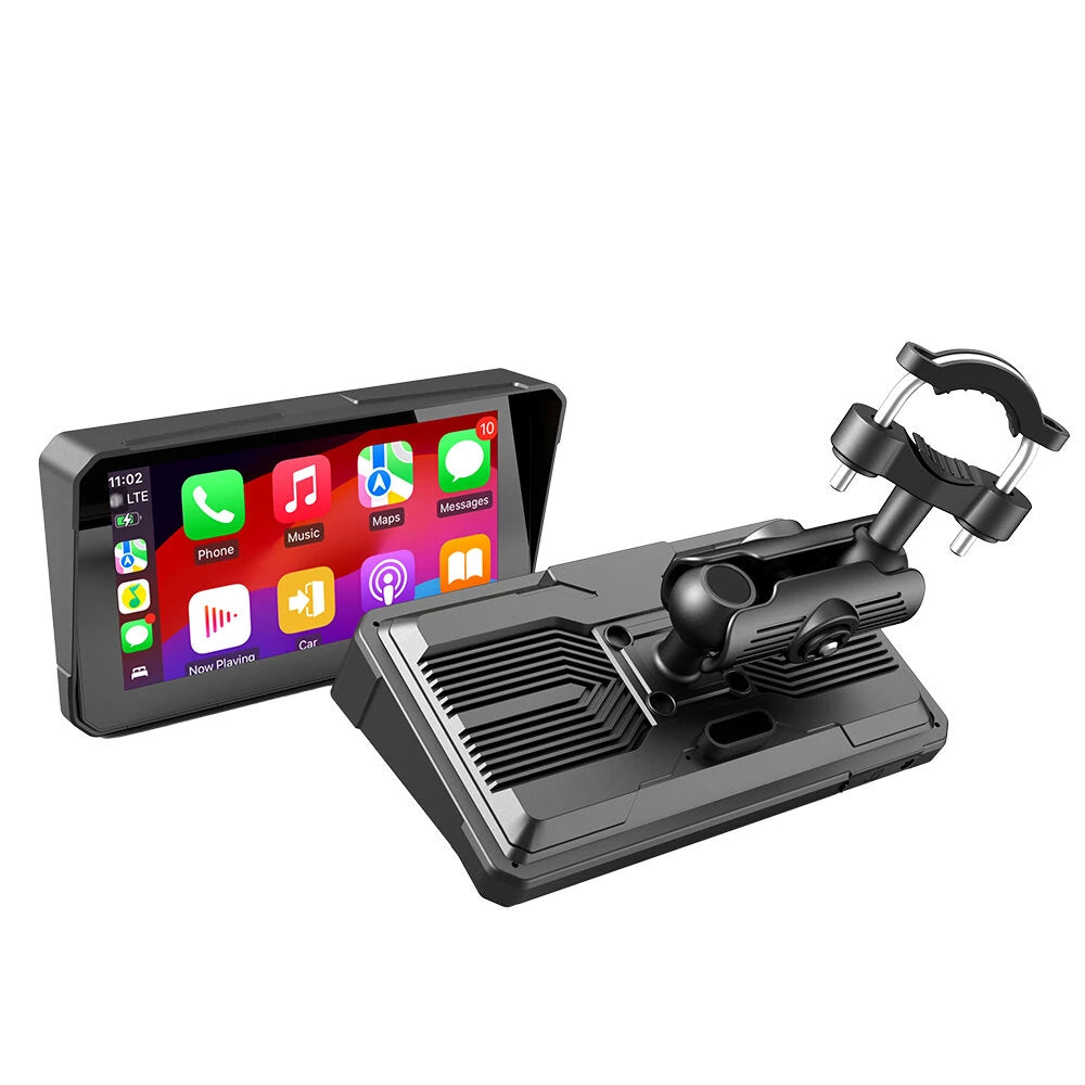 M590 6 hüvelykes Carplay motorkerékpár DVR GPS navigáció IPX8 vízálló vezeték nélküli CarPlay Android Auto érintőképernyőhöz